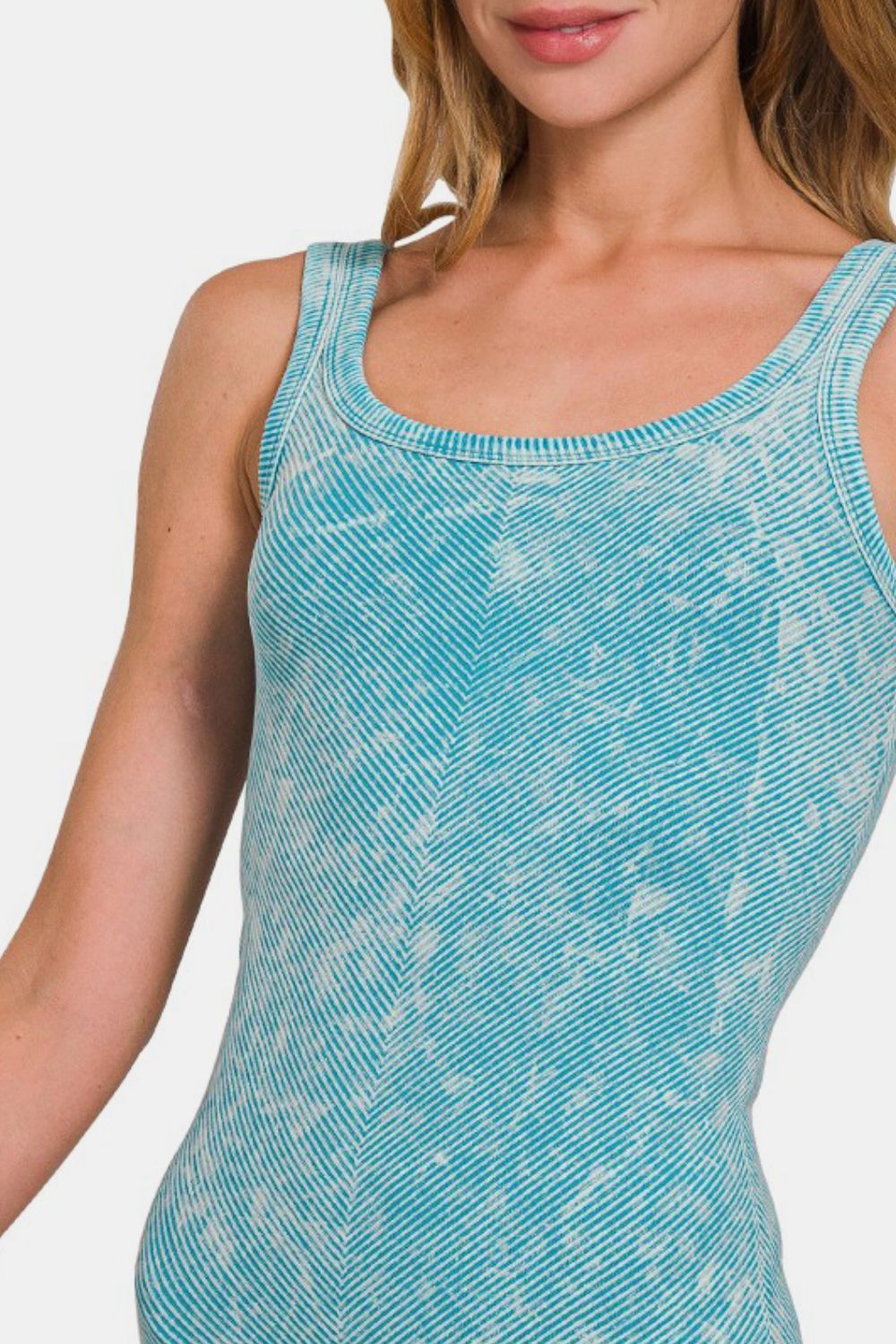 Hazel Blues® | Zenana Ribbed Scoop Neck Tank