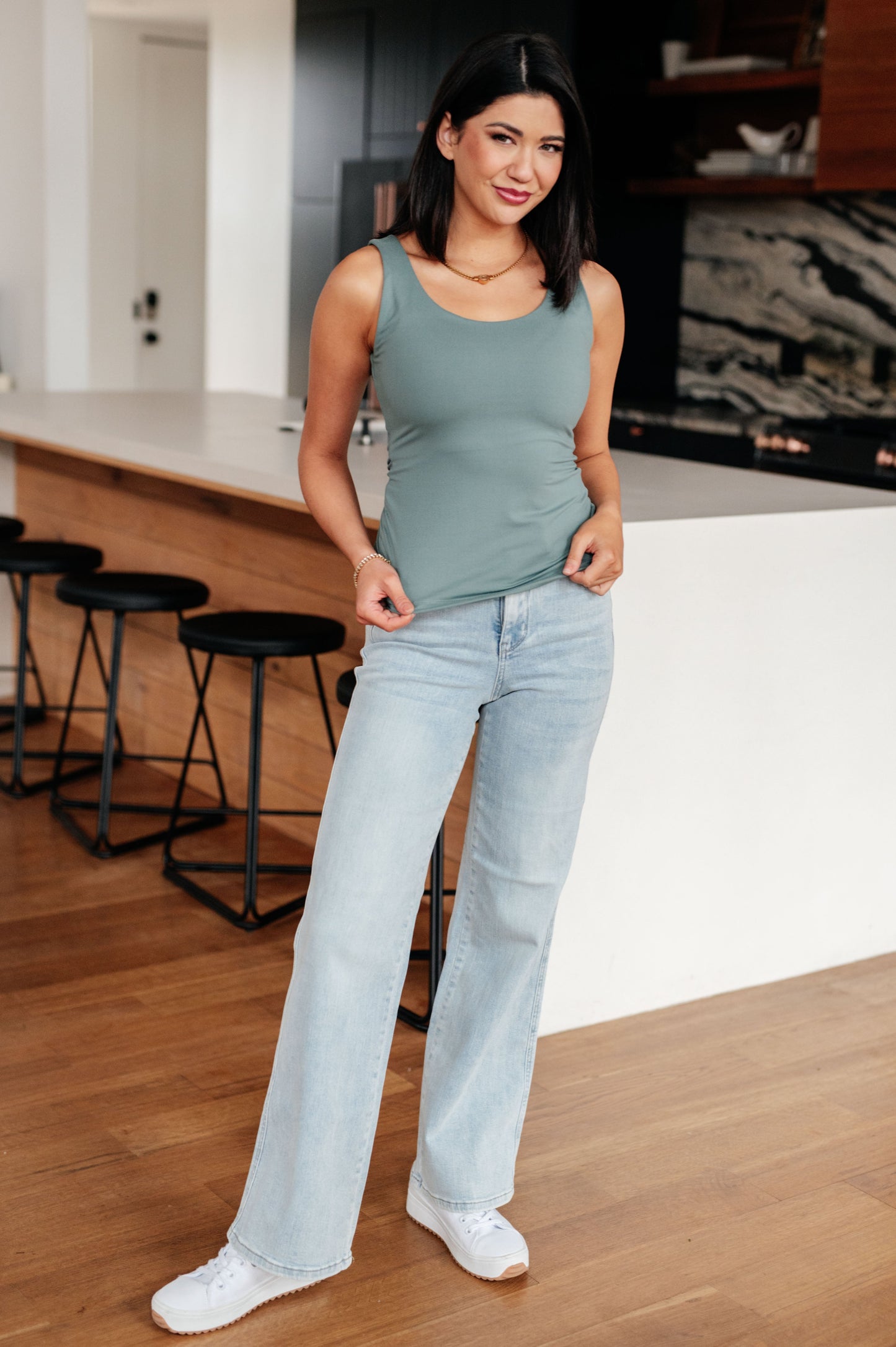 Hazel Blues® | Casual But Cool Tank in Tidewater Teal