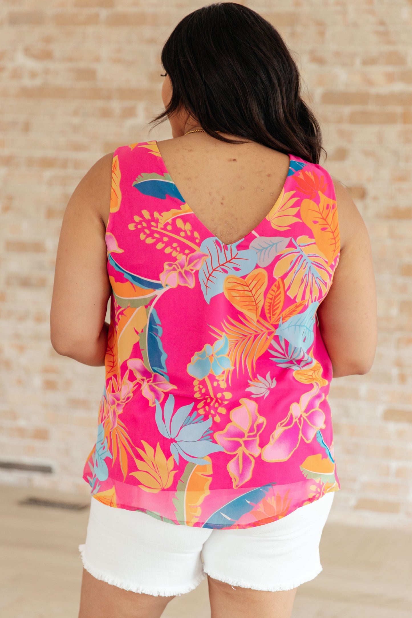 Hazel Blues® | Love Me Like You Do Floral Sleeveless Blouse