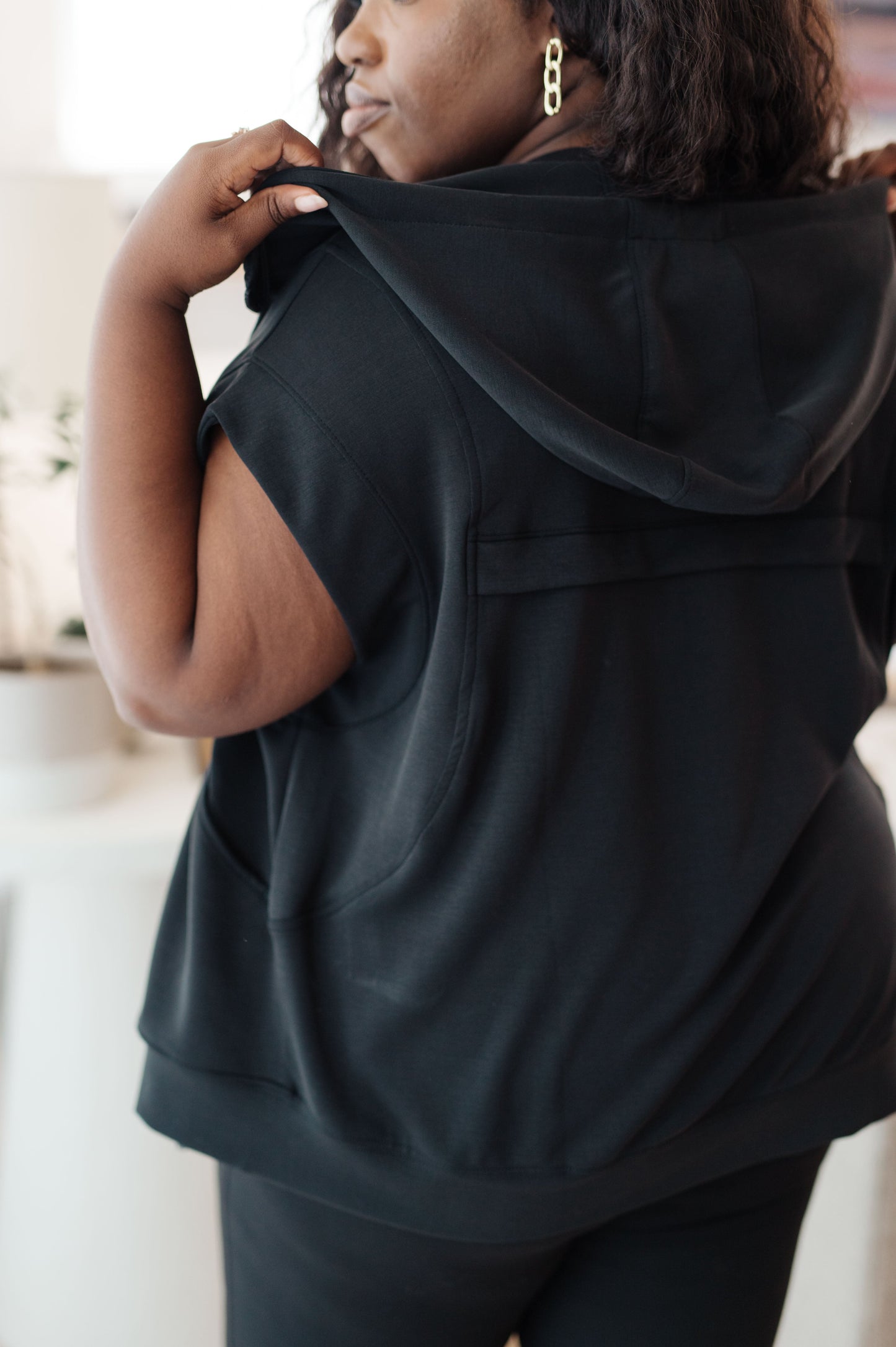 Hazel Blues® | Still Moving Sleeveless Hoodie