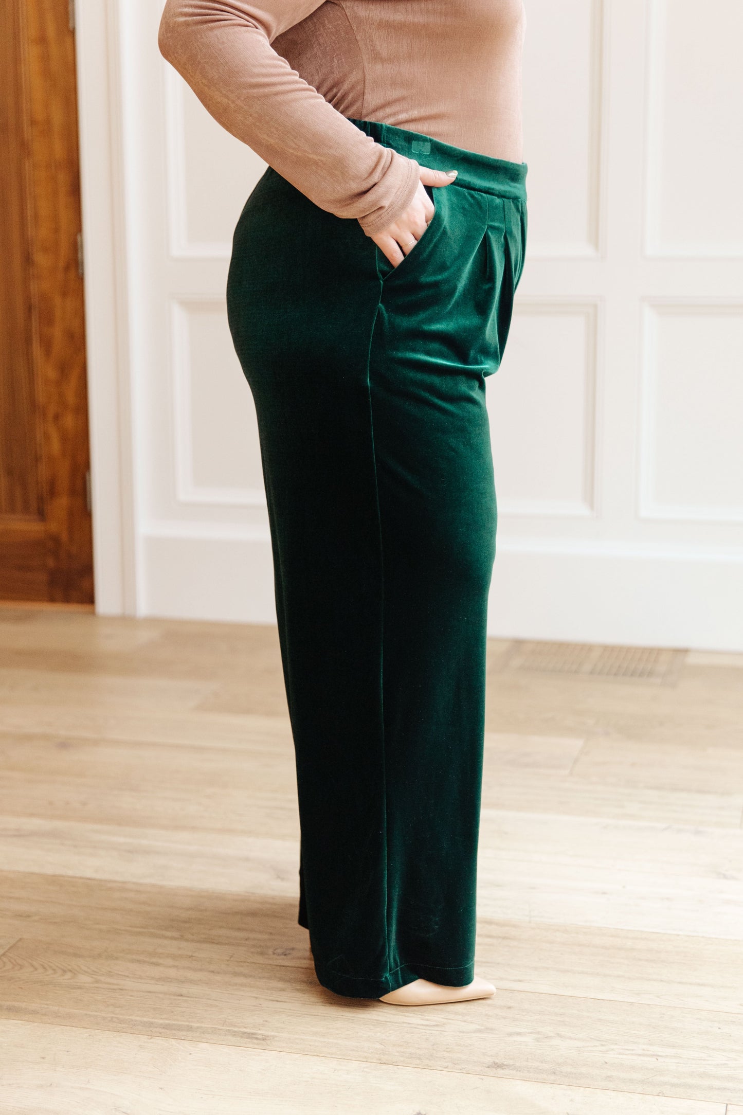 Hazel Blues® | Velvet Elvis Wide Leg Velvet Pants