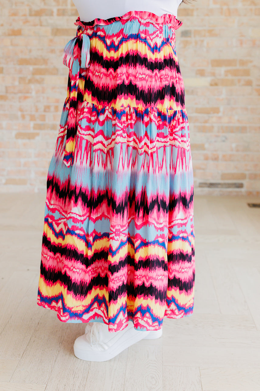 Hazel Blues® | Watch Me Twirl Abstract Skirt