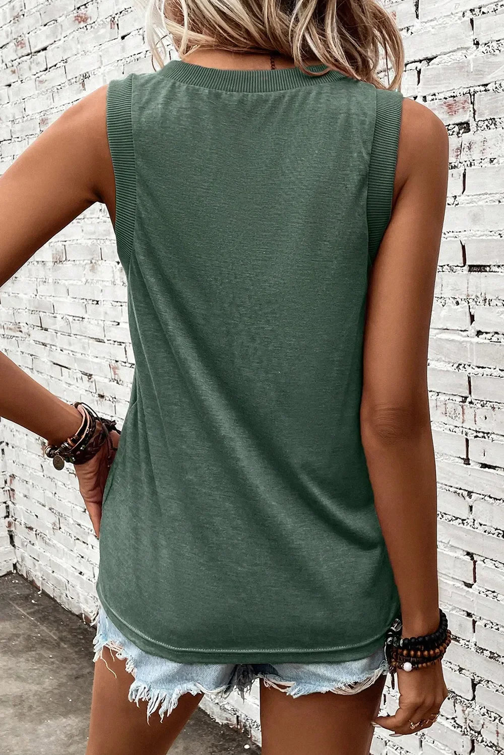 Hazel Blues® | US Flag V-Neck Tank