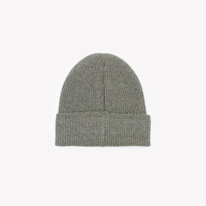Bonnet à revers uni gris chiné SERGE BLANCO