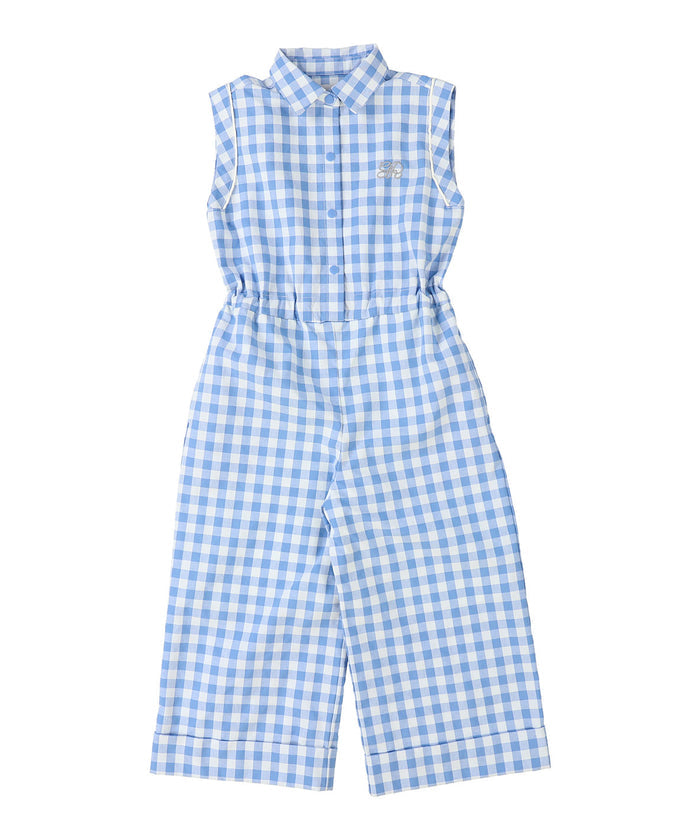 Gingham Check Overalls