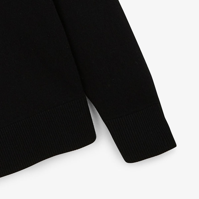 Pull avec col montant zippé noir Malo serge blanco 4