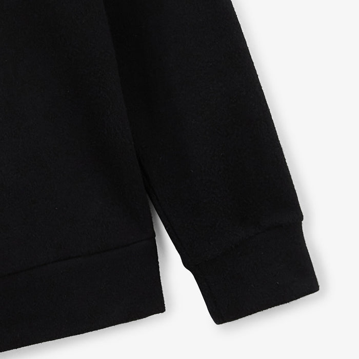 Sweat Zippé Avec Col Polo Souleman Noir Homme SERGE BLANCO