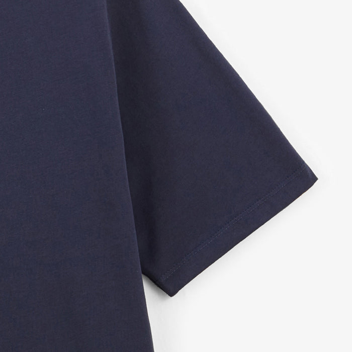 T-shirt col rond Theo en coton bleu marine HOMME SERGE BLANCO