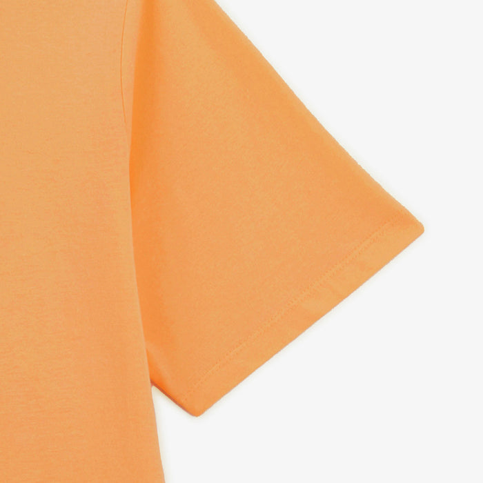 T-shirt col rond Theo en coton orange tangerine HOMME SERGE BLANCO