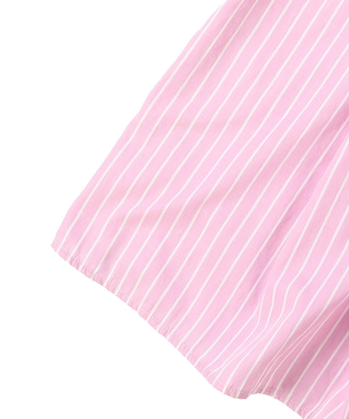 Typewriter Cloth Switched Design Shirt Dress