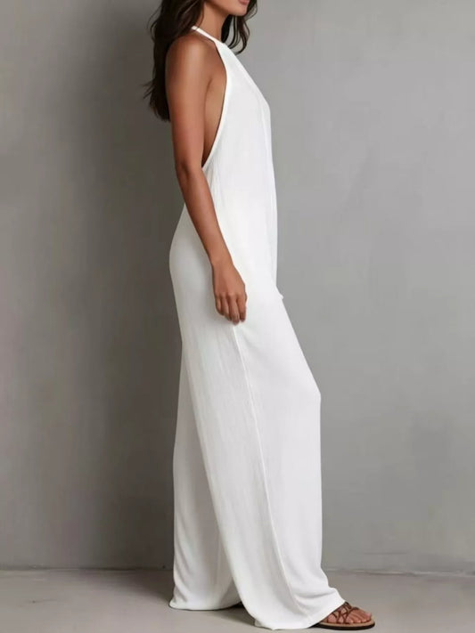 Hazel Blues® |  Sleeveless Wide Leg Jumpsuit
