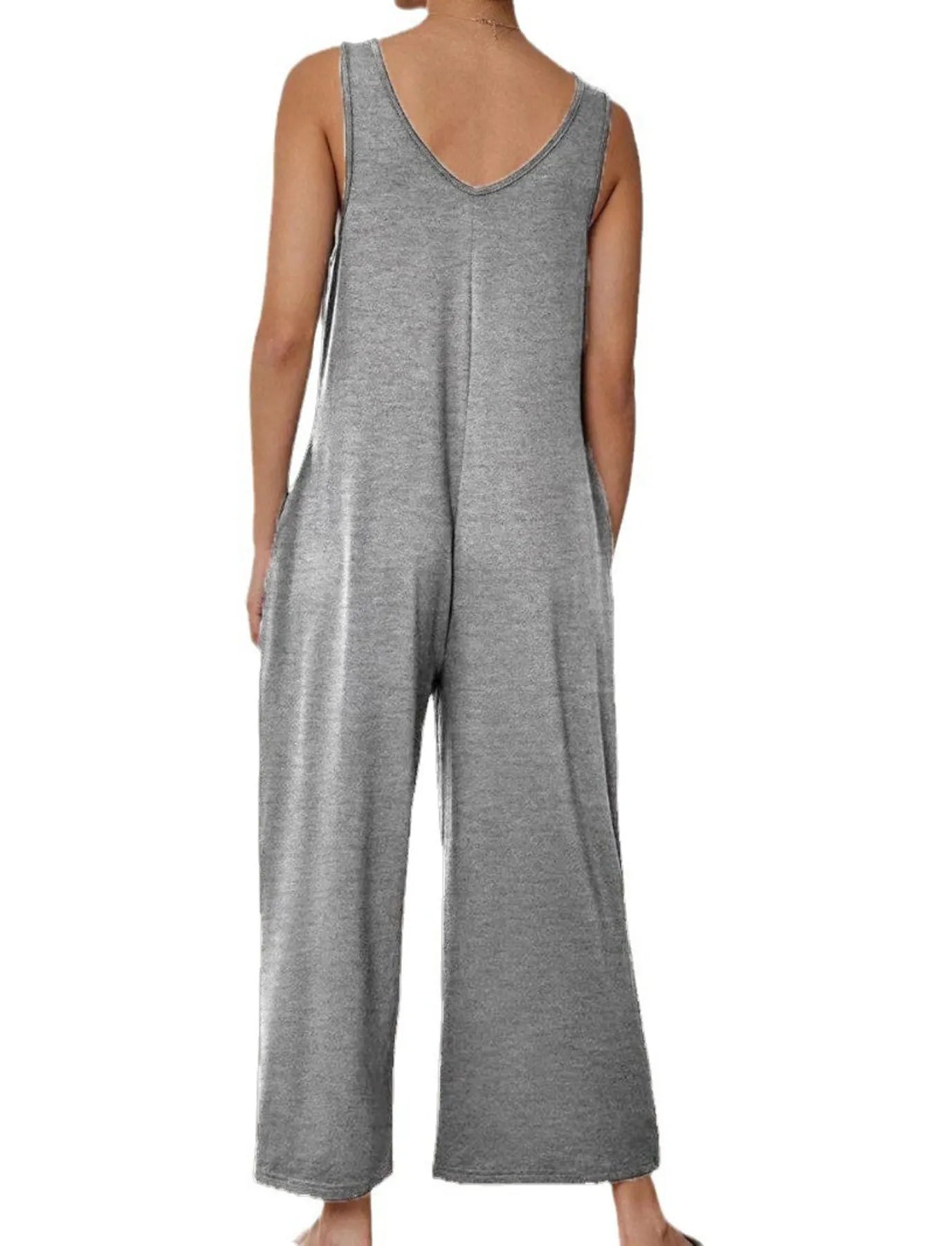 Hazel Blues® |  Sleeveless Wide Leg Casual Jumpsuit
