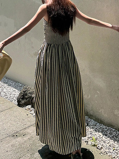 Hazel Blues® |  Striped Sleeveless Maxi Dress