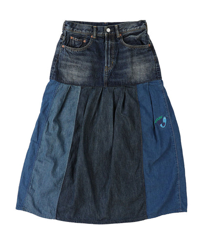 12oz HOME MADE Denim Remake Skirt(LADIES)