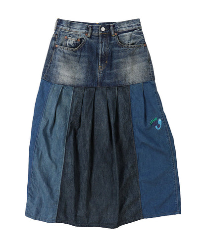 12oz HOME MADE Denim Remake Skirt(LADIES)