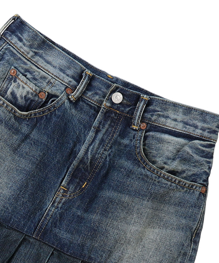 12oz HOME MADE Denim Remake Skirt(LADIES)