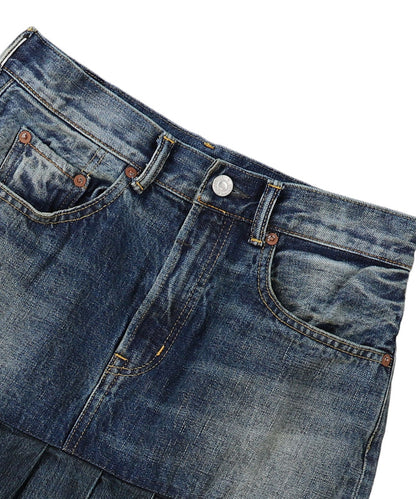 12oz HOME MADE Denim Remake Skirt(LADIES)