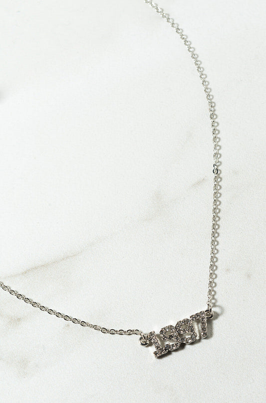 2000 RHINESTONE YEAR NECKLACE