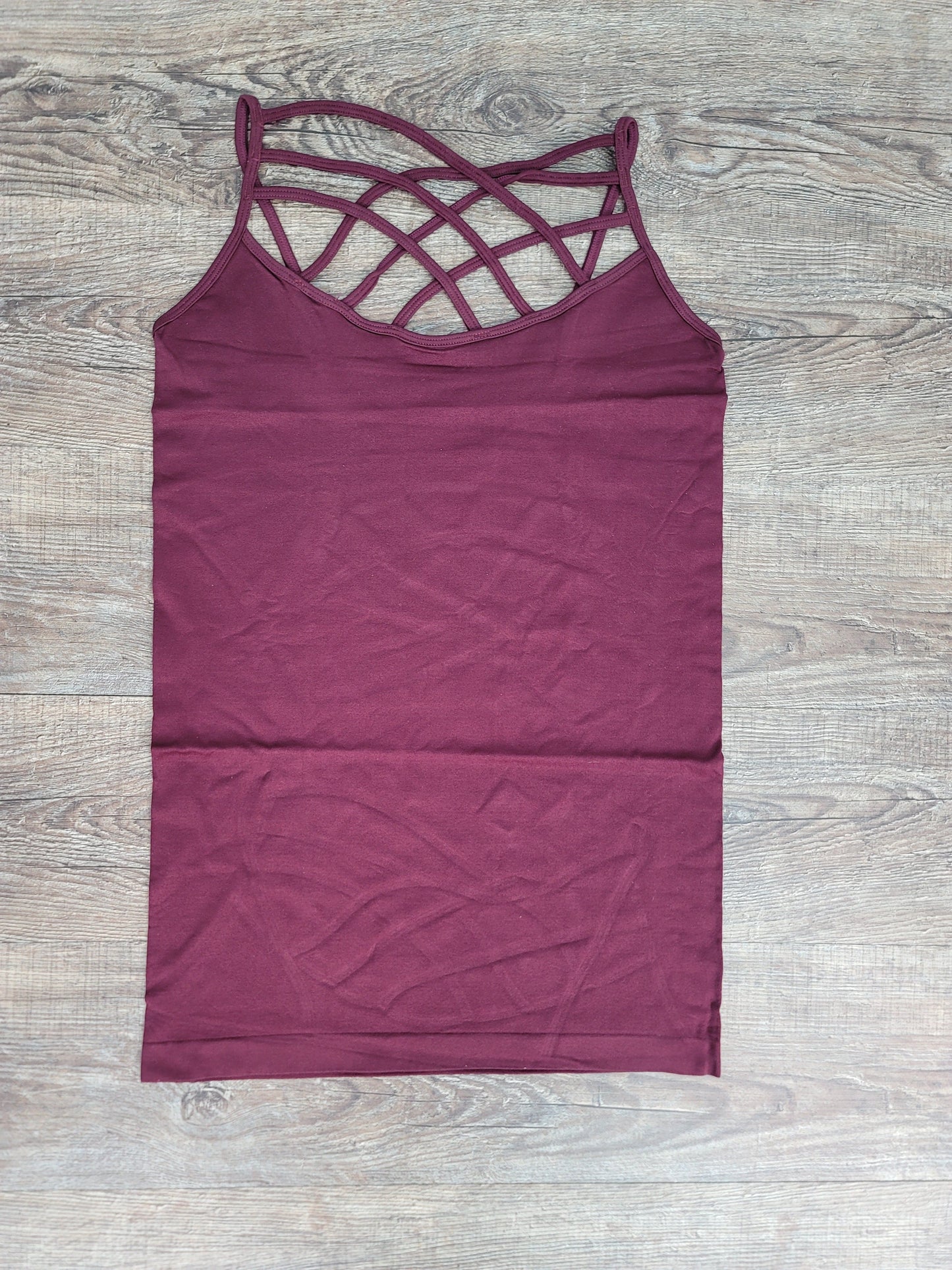Hazel Blues® |  SEAMLESS TRIPLE CRISS-CROSS FRONT CAMI