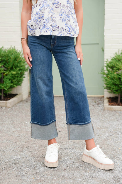 Just Black Petite Cuffed Jean