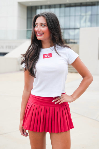 Collegiate Patch Ribbed Baby Tee