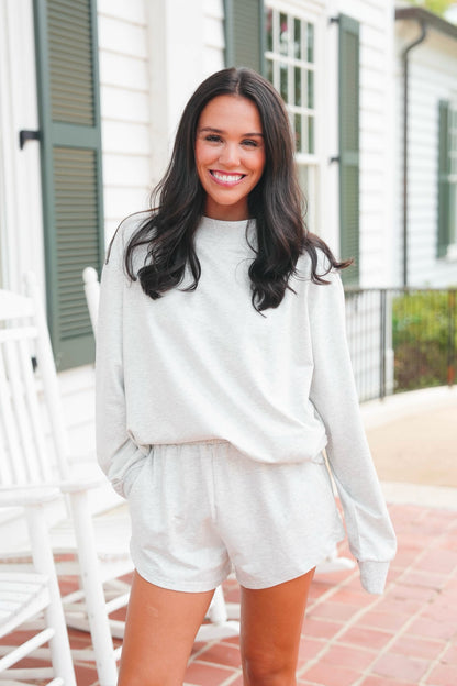Mockneck French Terry Pullover