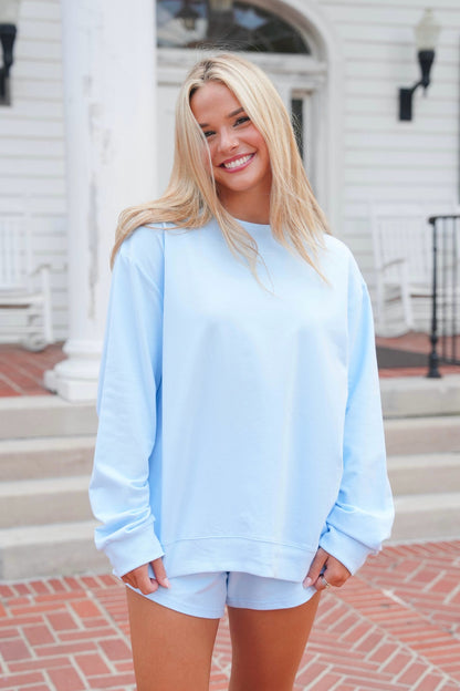 Mockneck French Terry Pullover