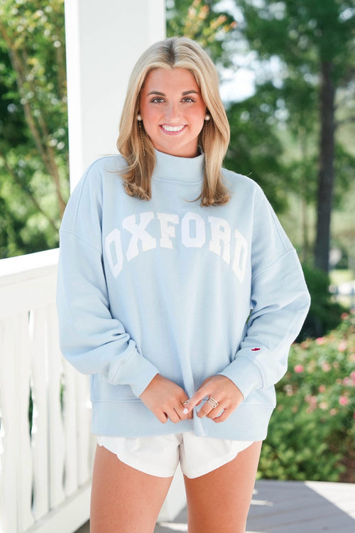 Oxford Mockneck Sweatshirt