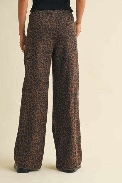 Leopard Track Pant