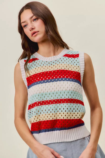 Hazel Blues® |  Stripe Right Sweater | Striped Sweater