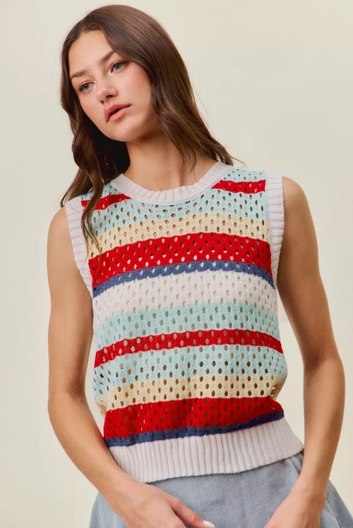Hazel Blues® |  Stripe Right Sweater | Striped Sweater