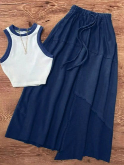 Hazel Blues® |  Easy Does It Skirt | Drawstring Skirt