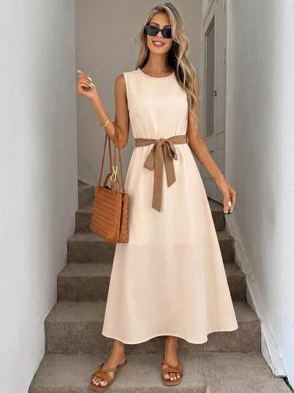Hazel Blues® |  Sleeveless A-Line Midi Dre
