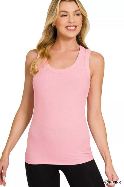 Hazel Blues® |  Zenana Ribbed Scoop Neck Tank Top