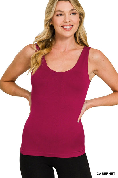 Hazel Blues® |  Zenana Seamless Tank Top With Built In Bra
