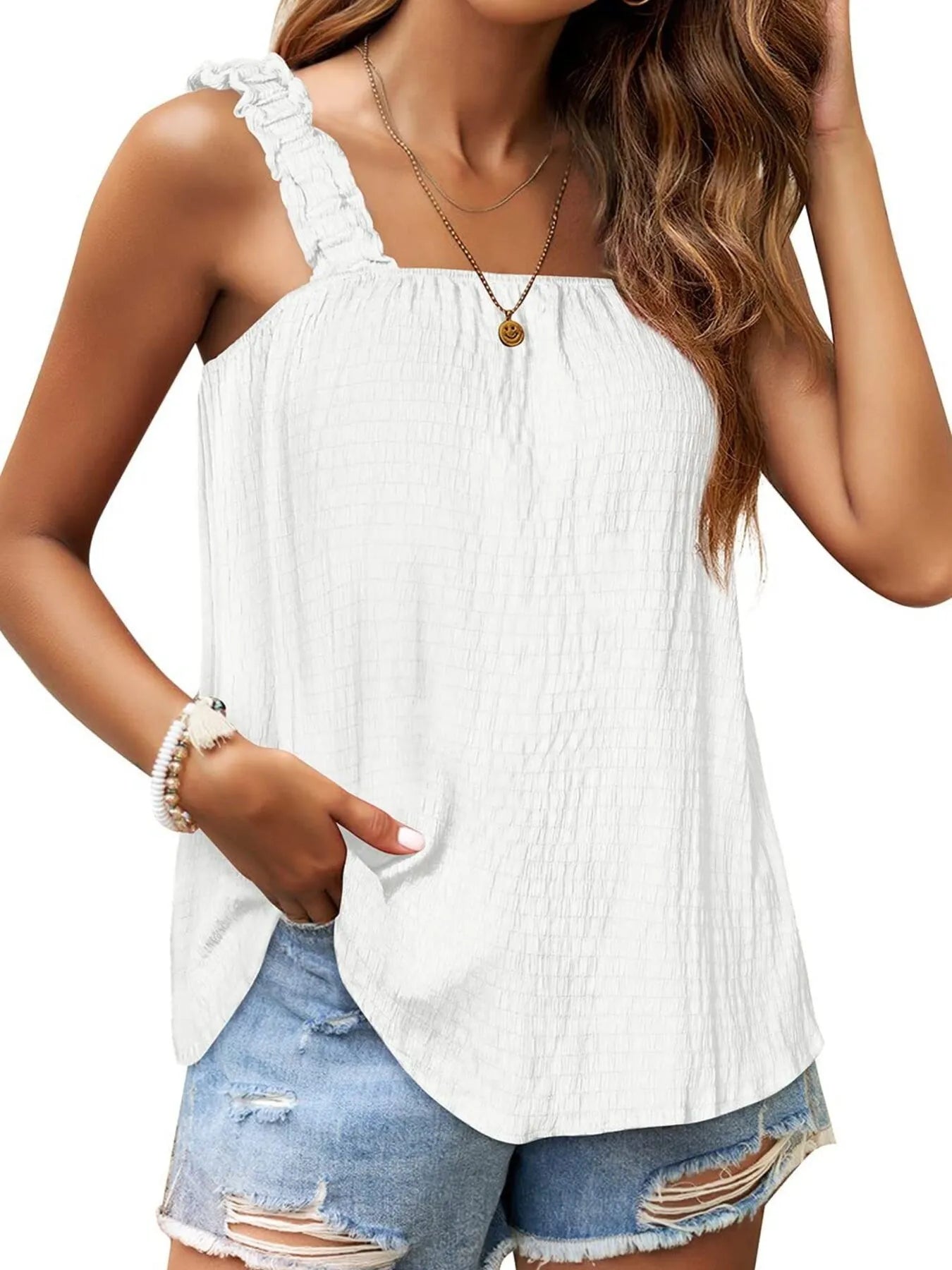 Hazel Blues® |  Square Neck Tank Top