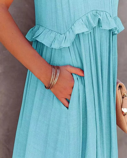 Hazel Blues® |  Ruffle Romance Dress | Ruffle Dress