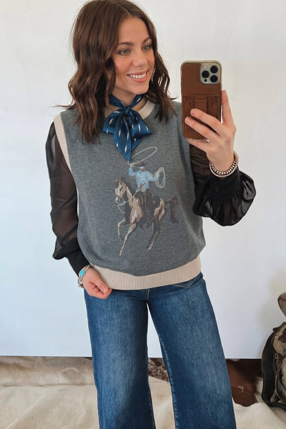 Hazel Blues® |  Cowgirl Charm Vest | Western Vest