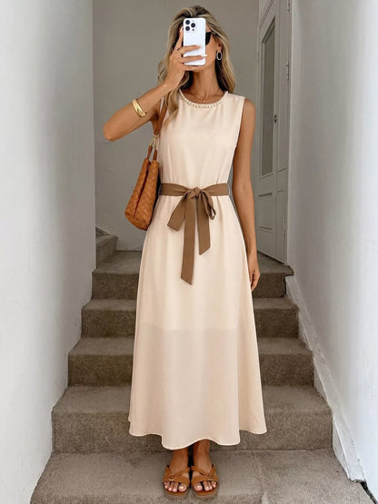Hazel Blues® |  Sleeveless A-Line Midi Dre
