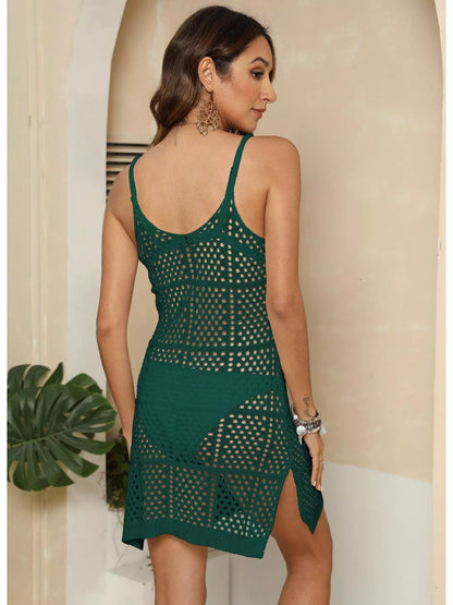 Hazel Blues® | Sleeveless Crochet Knit Cover-Up Dress
