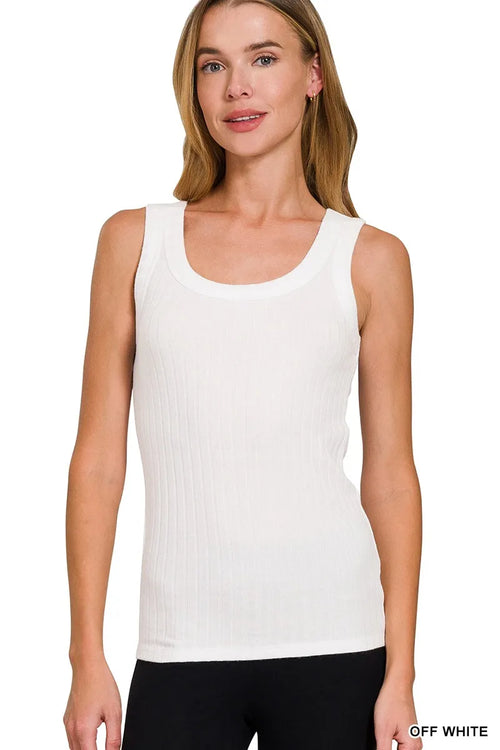 Hazel Blues® |  Zenana Melange Rib Tank Top
