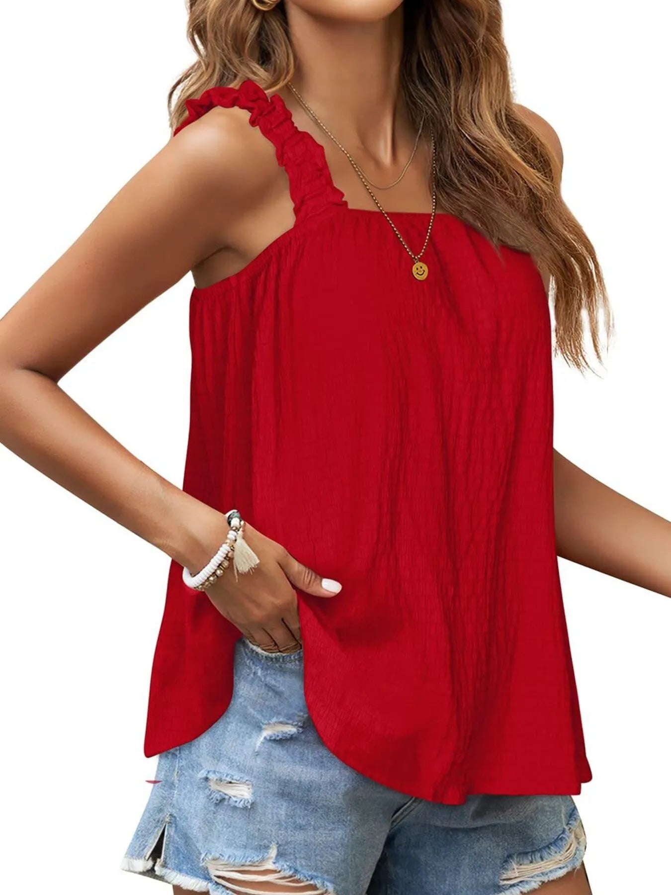 Hazel Blues® |  Square Neck Tank Top