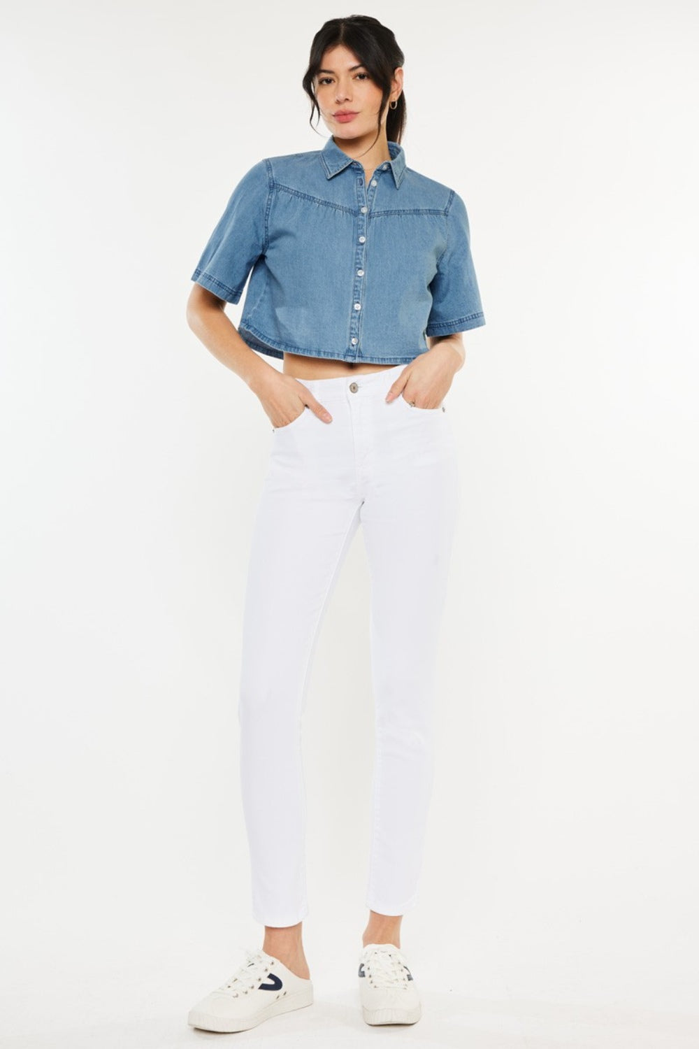 Hazel Blues® |  Kancan High Rise Ankle Skinny Jeans