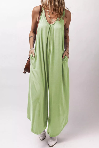 Hazel Blues® |  Sleeveless Wide Leg Casual Jumpsuit