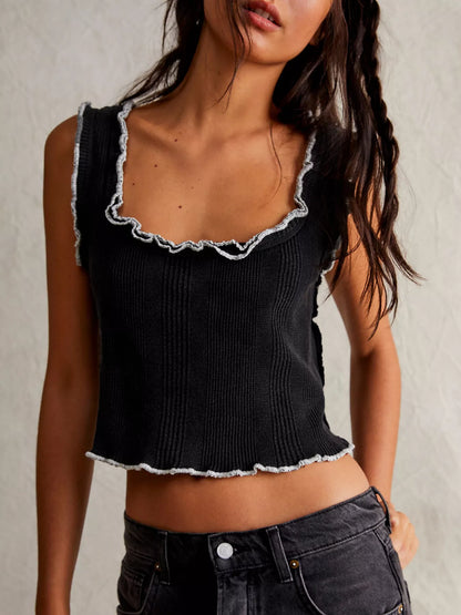 Easy Does It Tank Top | Square Neck Tank Top