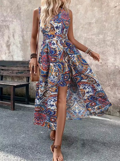 Hazel Blues® |  Paisley Print Sleeveless Romper