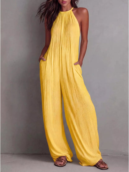Hazel Blues® |  Easy Does It Jumpsuit | Sleeveless Jumpsuit