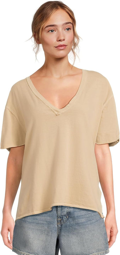 Free People Nina V-Neck Tee