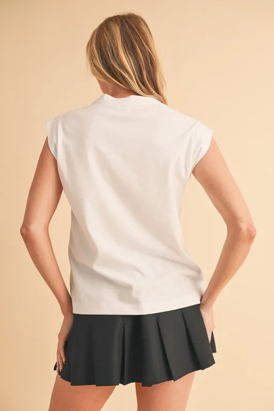 Hazel Blues® |  Aemi+Co Solid Color Round Neck Tank