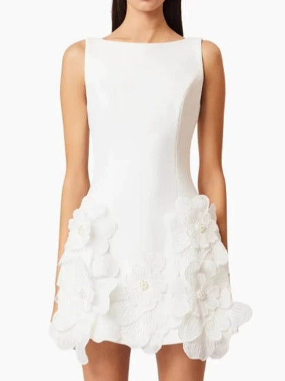 Hazel Blues® |  Flower Round Neck Sleeveless Dress